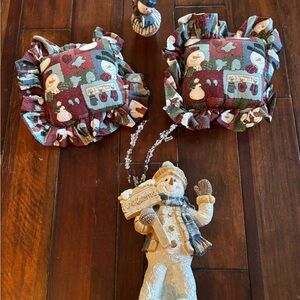 Festive Snowman Decorative Pillows